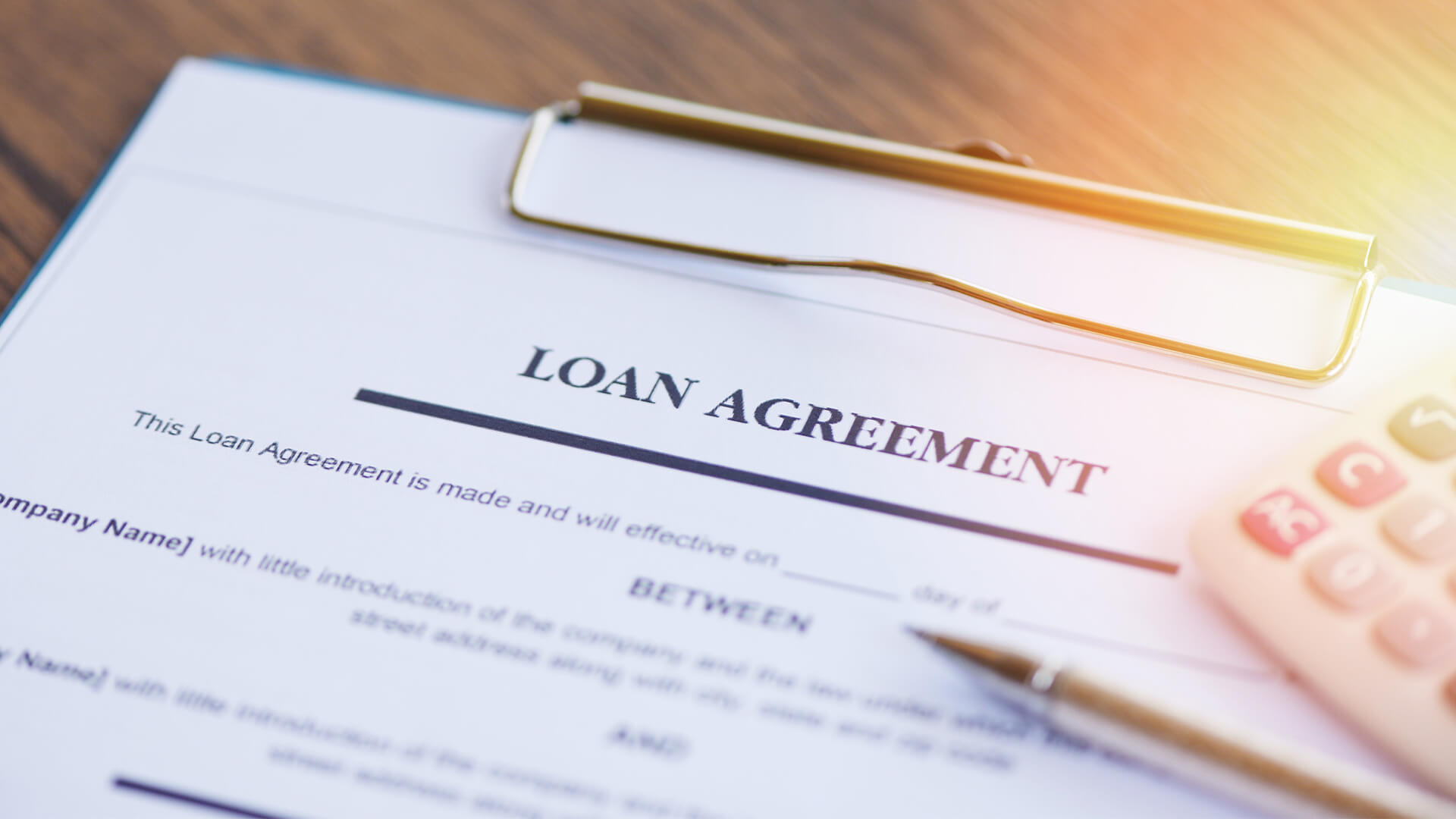 format for loan agreement